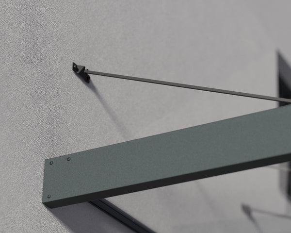 Canopia by Palram Sophia 5 ft. x 10 ft. Door Awning Kit - Grey