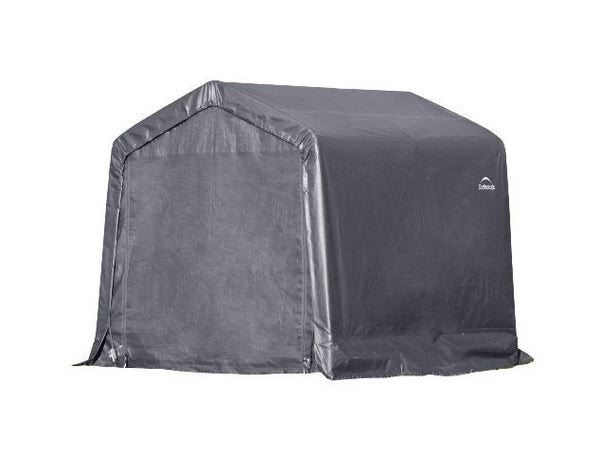 ShelterLogic  Shed-in-a-Box 8' x 8' x 8'  Peak Style Grey Storage Shed