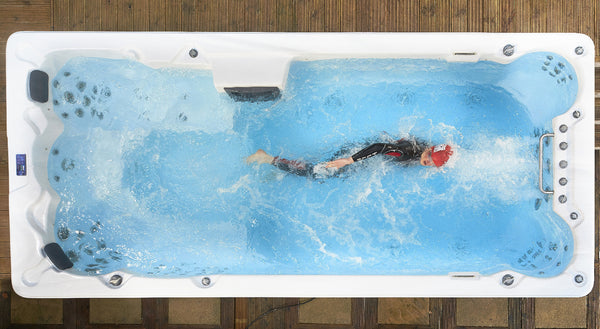 St Lawrence 16ft 15-Person 72 Jet Swim Spa with LED Lighting and Bluetooth Audio