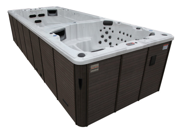 St Lawrence 20ft 17-Person 73 Jet Swim Spa with LED Lighting and Bluetooth Audio