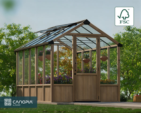 Natura Cedar Wood Greenhouse