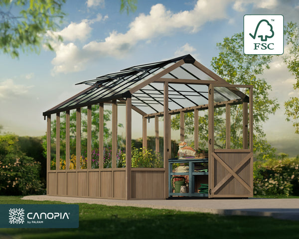 Natura Cedar Wood Greenhouse
