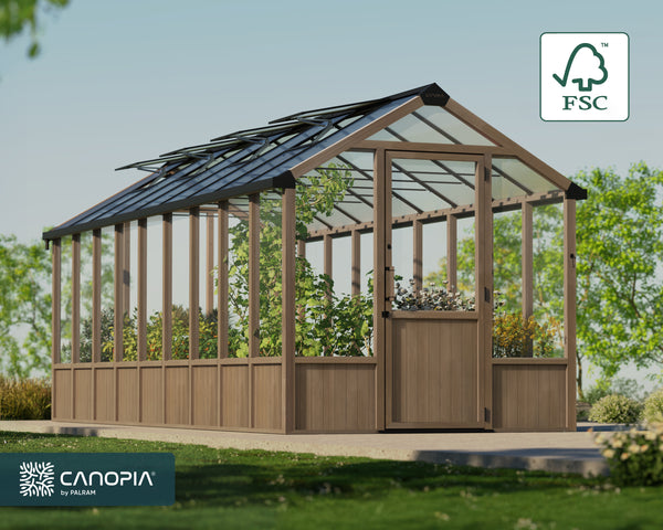 Natura Cedar Wood Greenhouse