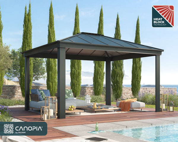 Canopia by Palram Dallas Gazebo Kits - Grey