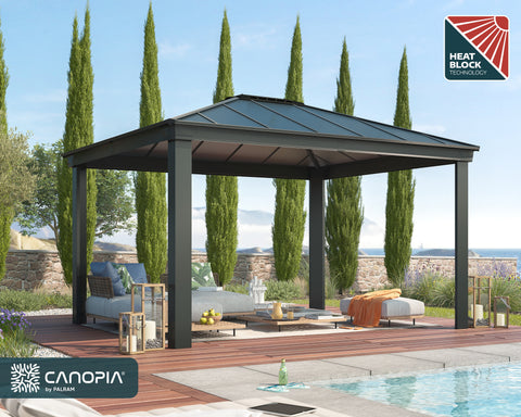 Canopia by Palram Dallas Gazebo Kits - Grey
