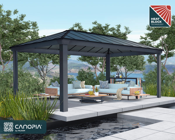Canopia by Palram Dallas Gazebo Kits - Grey