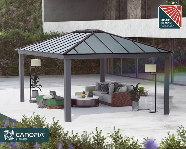 Canopia by Palram Dallas Gazebo Kits - Grey