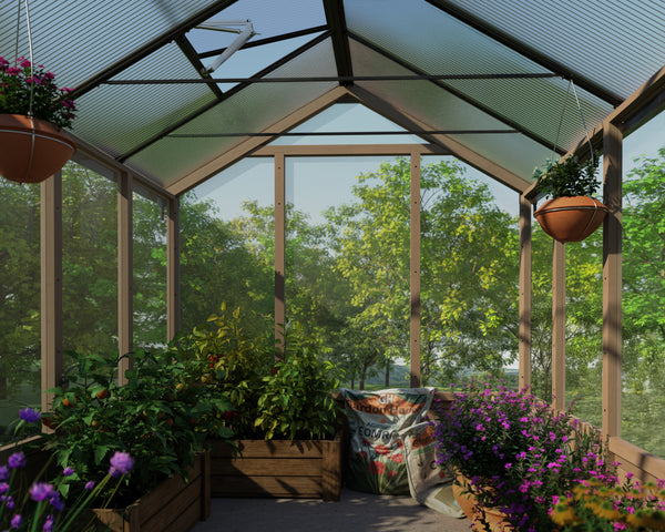 Natura Cedar Wood Greenhouse