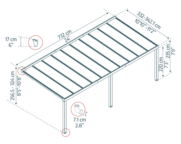 Canopia by Palram - Stockholm™ Patio Covers