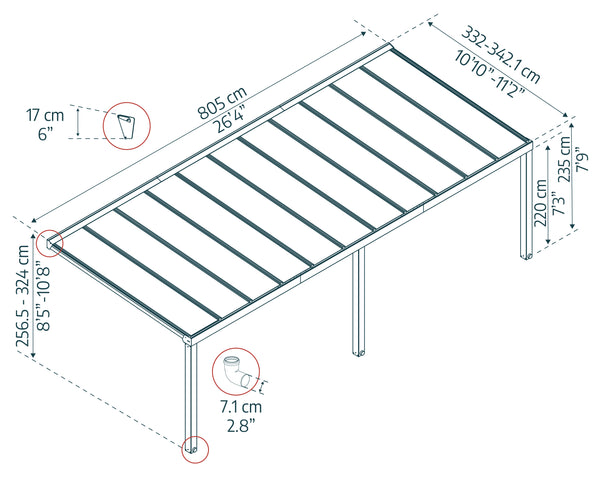 Canopia by Palram - Stockholm™ Patio Covers