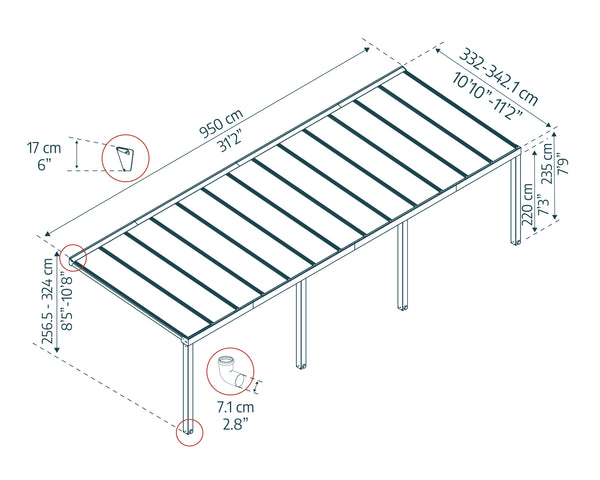 Canopia by Palram - Stockholm™ Patio Covers
