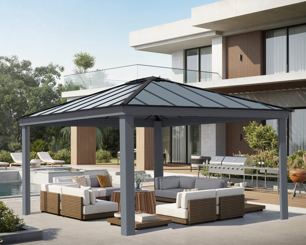 Canopia by Palram Dallas Gazebo Kits - Grey