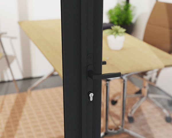 Copenhagen 10 ft. x 12 ft. Garden Office Kit - Black Structure & Clear Glazing