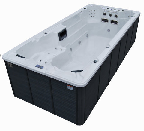 St Lawrence 20ft 17-Person 73 Jet Swim Spa with LED Lighting and Bluetooth Audio