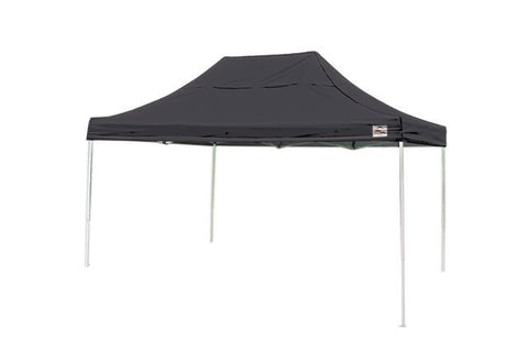 ShelterLogic Pro Series - 10 ft. x 15 ft. Straight Leg Pop-Up Canopy w/ Wheeled Storage Bag - BLACK