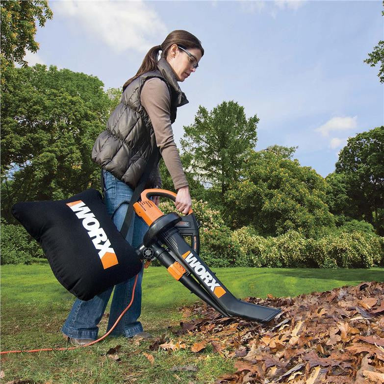 Leaf blower mulcher top vacuum